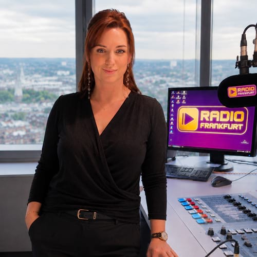 Tamara Heldner im Antenne-Landau-Studio