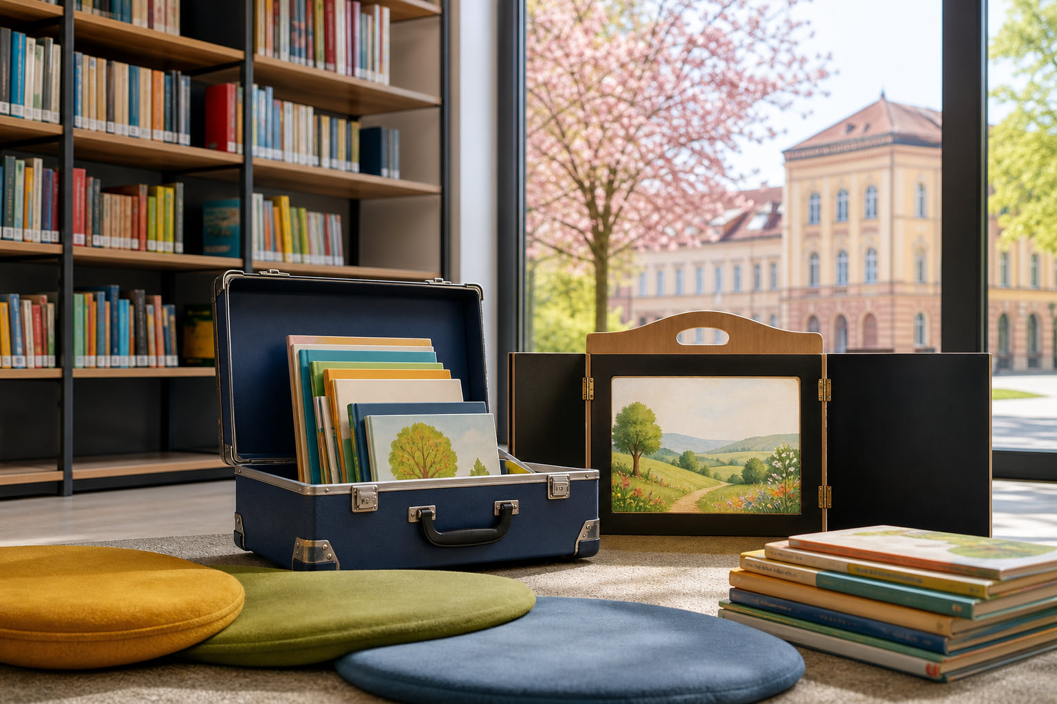 Lesespaß, Medienkoffer & Kamishibai: Die Stadtbibliothek Landau hat kostenfreie Angebote für Kitas und Schulen!