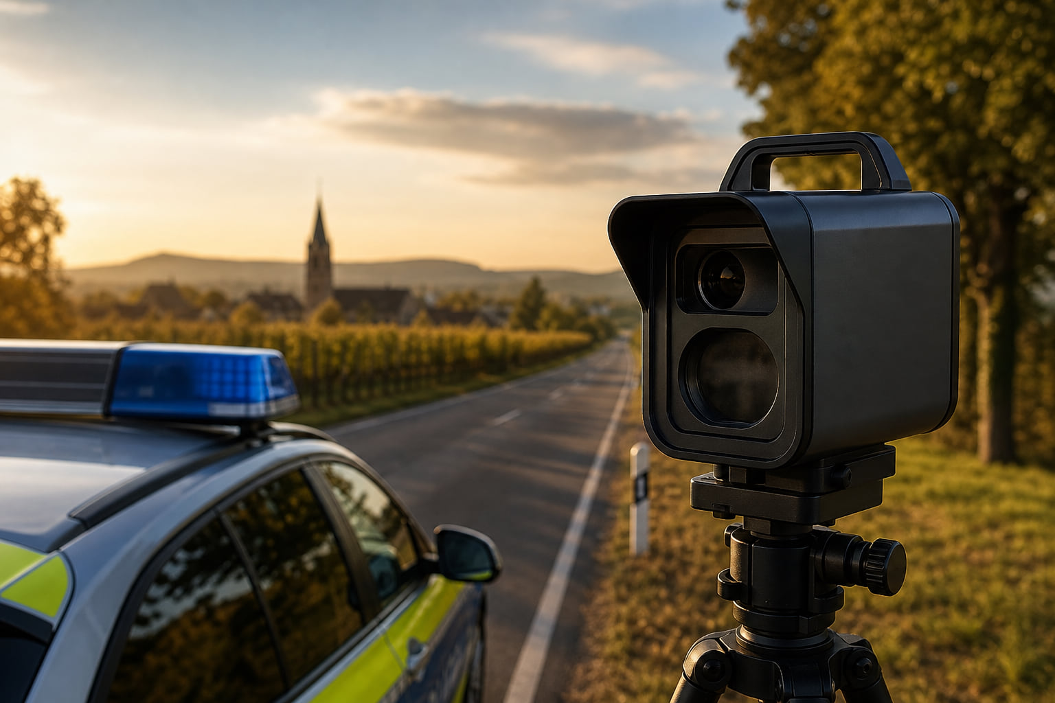 Geschwindigkeitskontrolle in Rheinzabern: Zahlreiche Verstöße an der L549