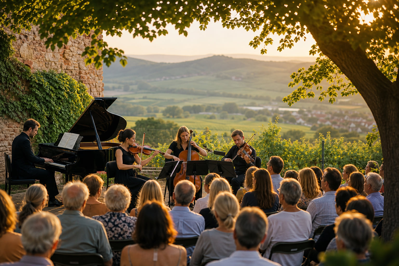 Schubert, Beethoven & Dvořák unter freiem Himmel: Fermate Klassik begeistert in Birkweiler