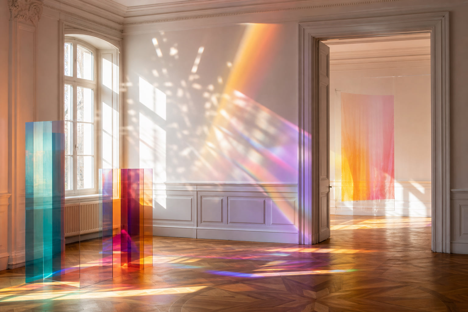 Lichtspiele in der Villa Streccius: Ausstellung von Bettina Bürkle und Martina Geist
