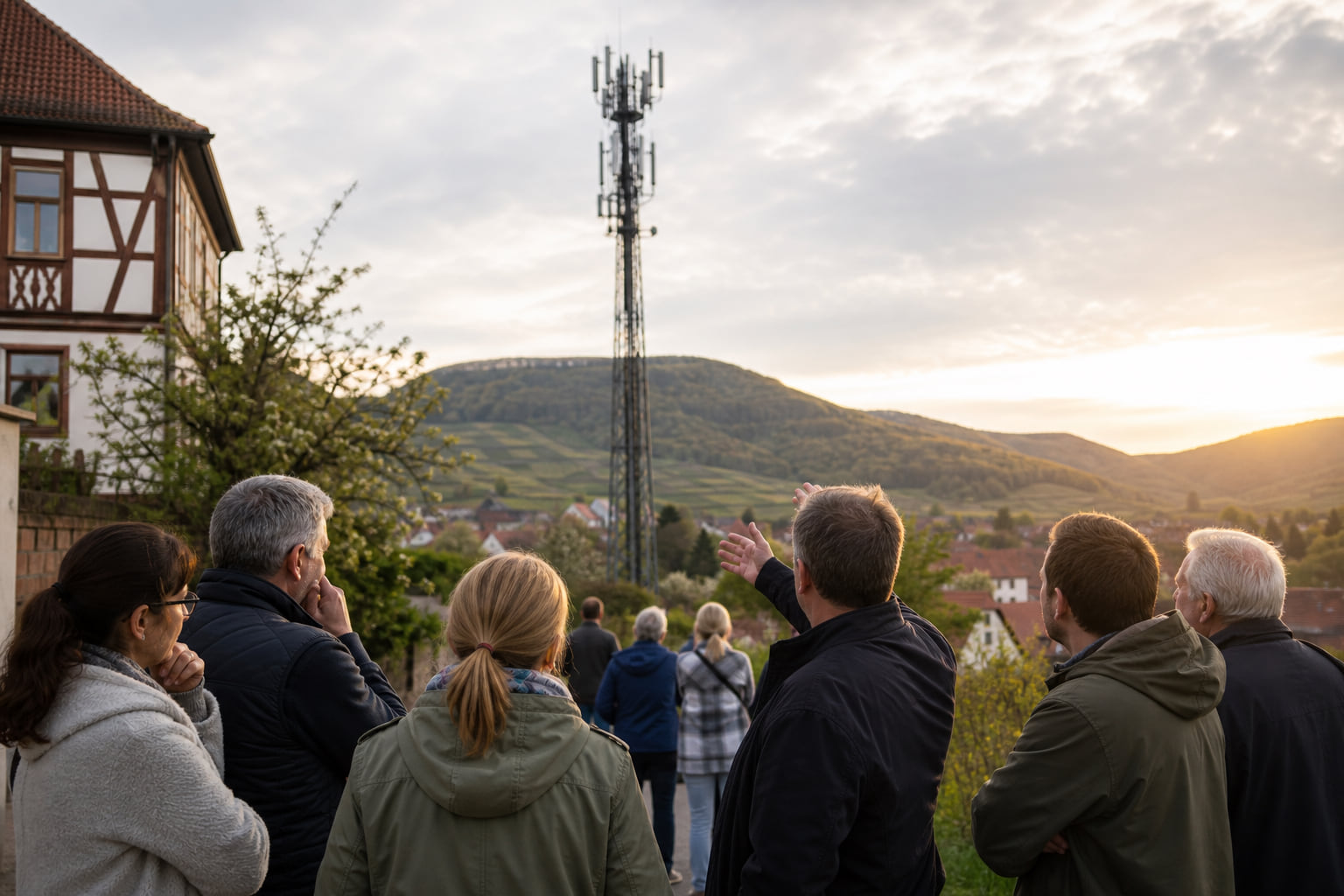 Schockzustand in Leinsweiler: Bürger kämpfen gegen geplanten Funkturm-Standort