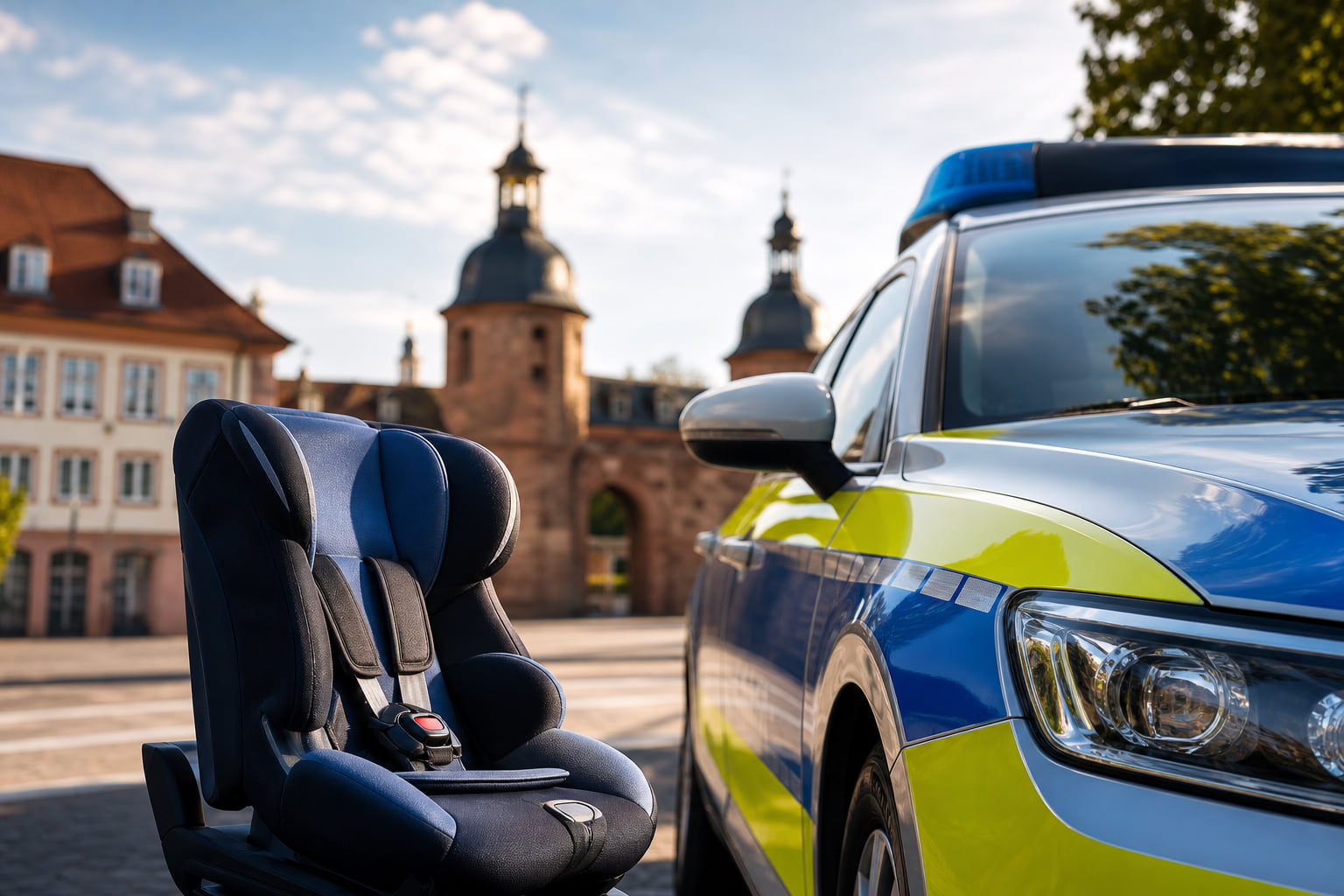 Schulwegkontrollen in Landau und Herxheim: Polizei erwischt Eltern ohne Kindersitz