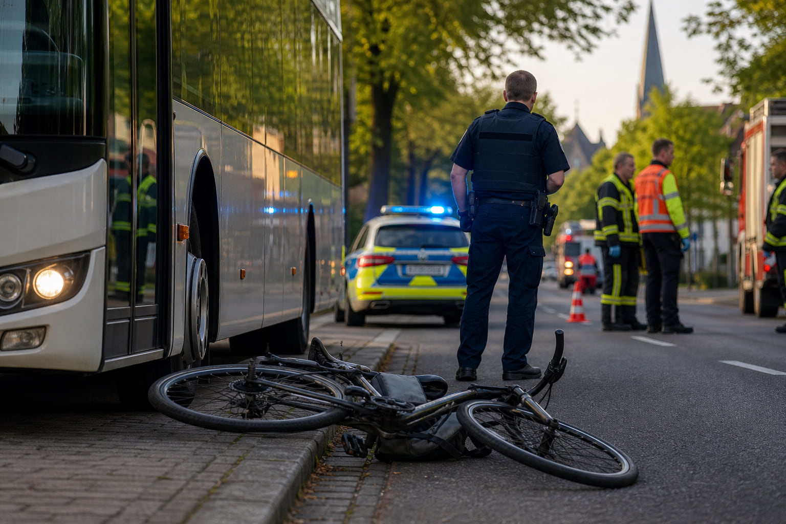 Schwerer Unfall bei Hainfeld: Radfahrerin von Linienbus erfasst – Polizei sucht dringend Zeugen