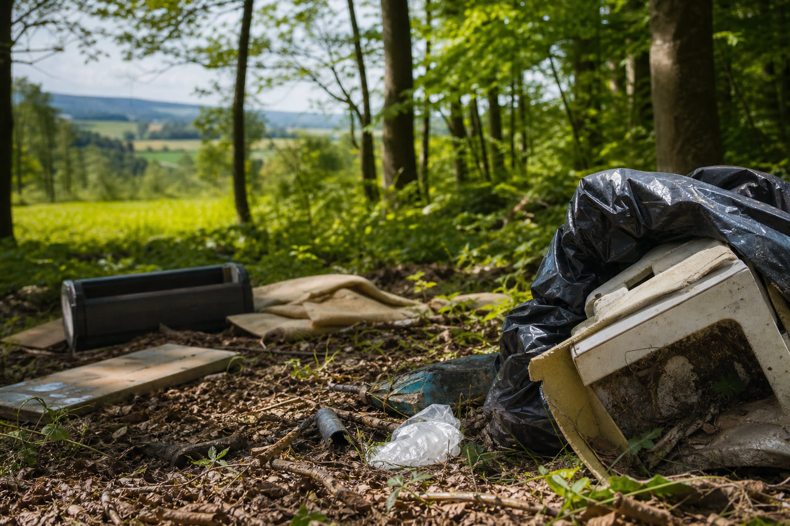 Müll im Wald: Illegale Entsorgung zwischen Kandel und Steinweiler