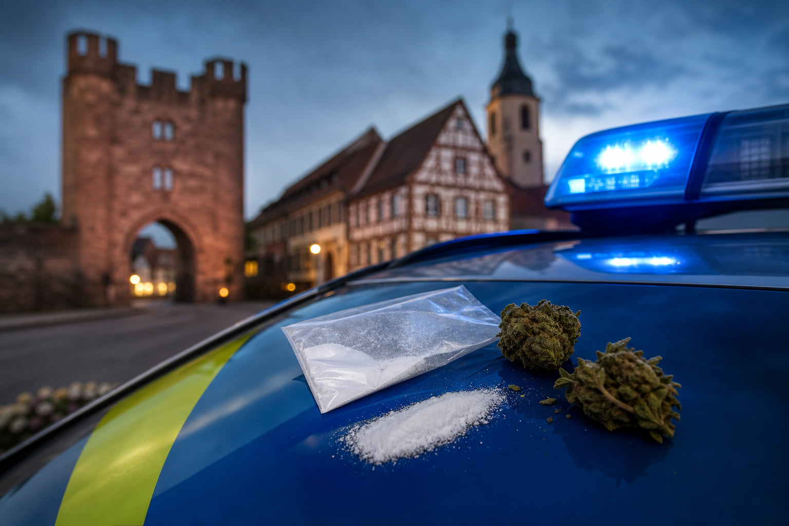 Drogenfahrt in Bad Bergzabern: 21-Jähriger unter Kokain- und Cannabiseinfluss am Steuer