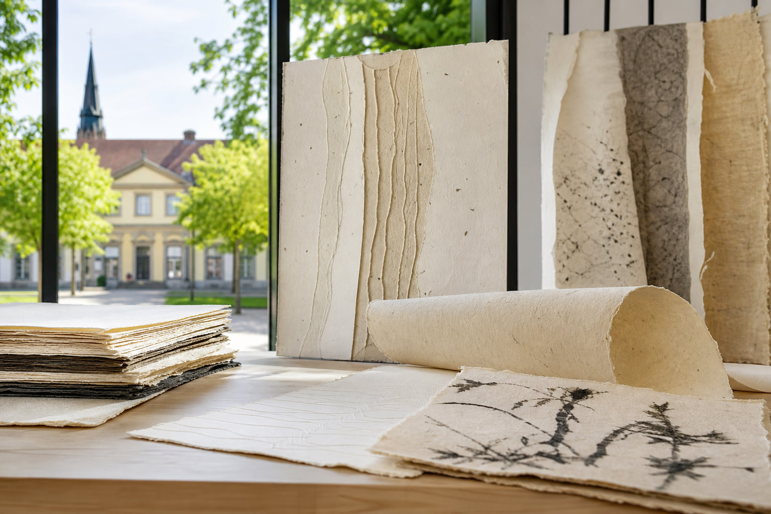 Im Rhythmus der Natur: Joachim Dietrich zeigt Papierarbeiten in Landau