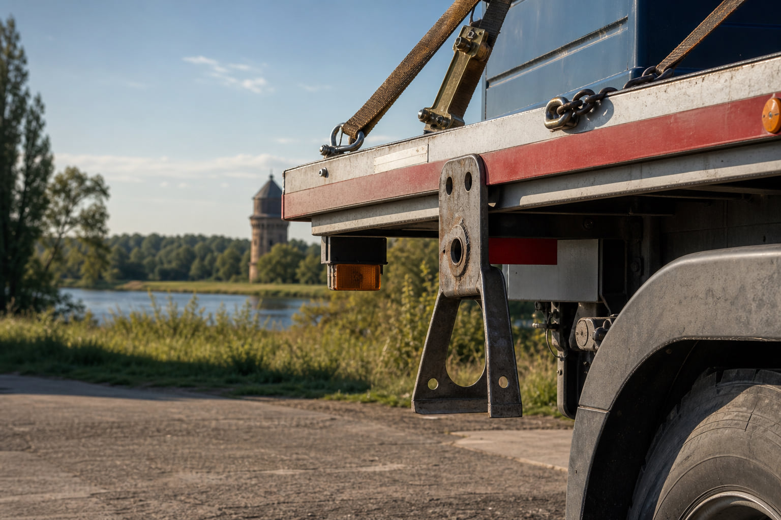 Wörth am Rhein: Schwerer Metallhaken vom LKW gestohlen