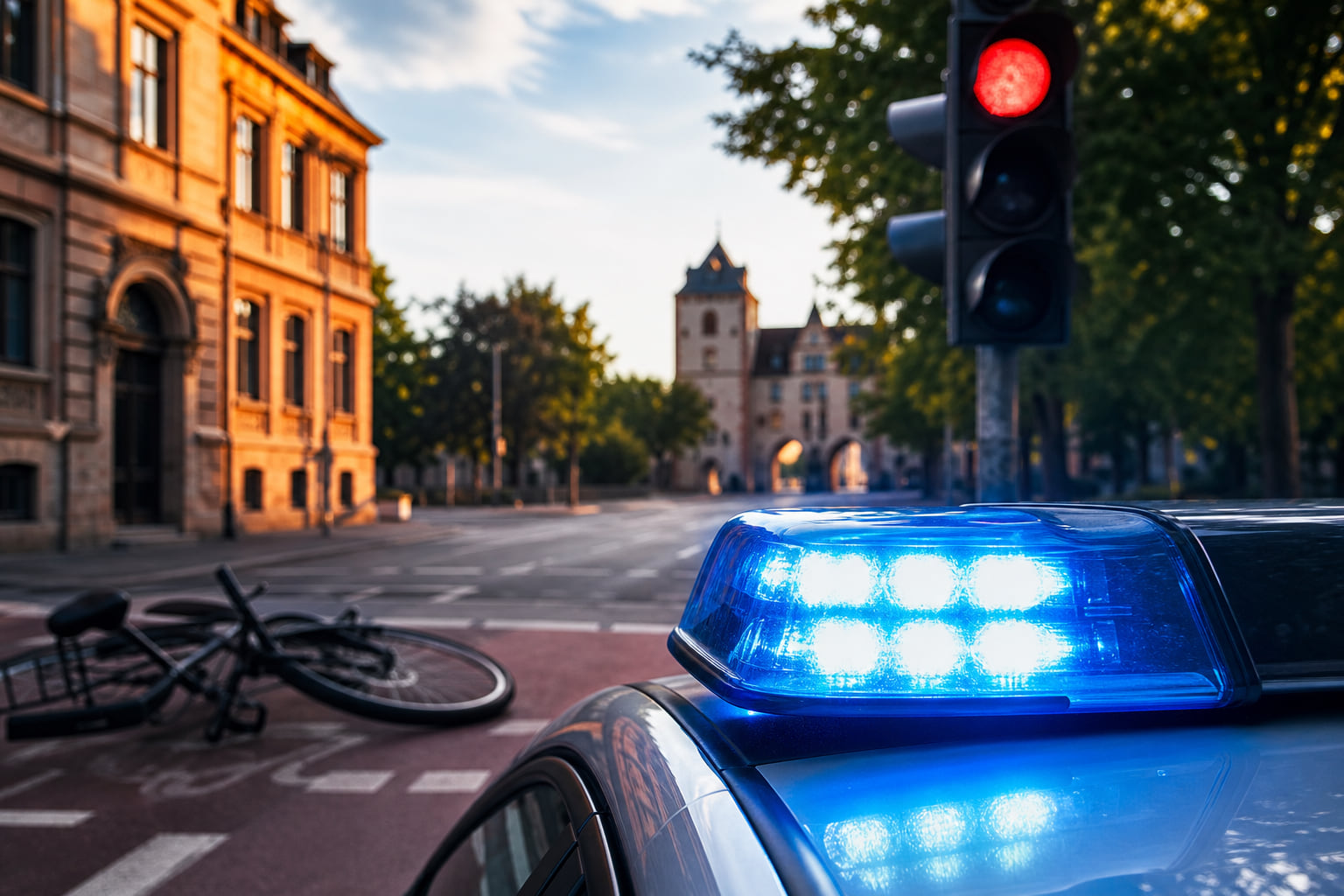 Rotlicht missachtet: Fahrradfahrerin in Landau in Gefahr gebracht – Polizei sucht Zeugen