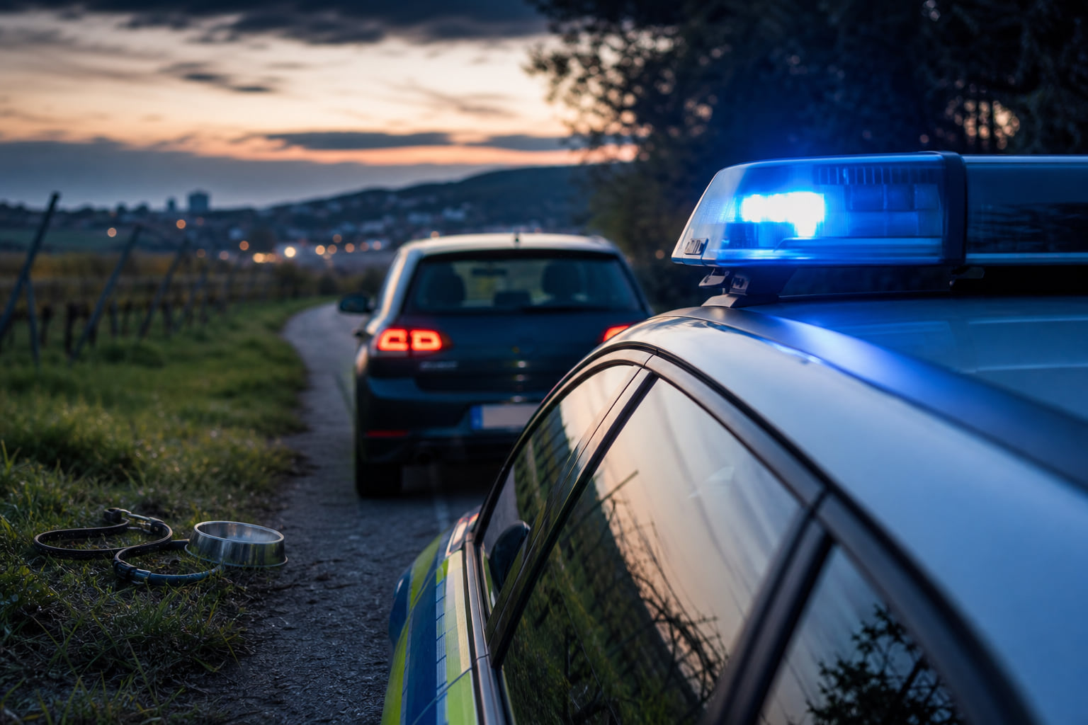 Betrunken mit dem Hund spazieren – Polizei stoppt Fahrer bei Ottersheim