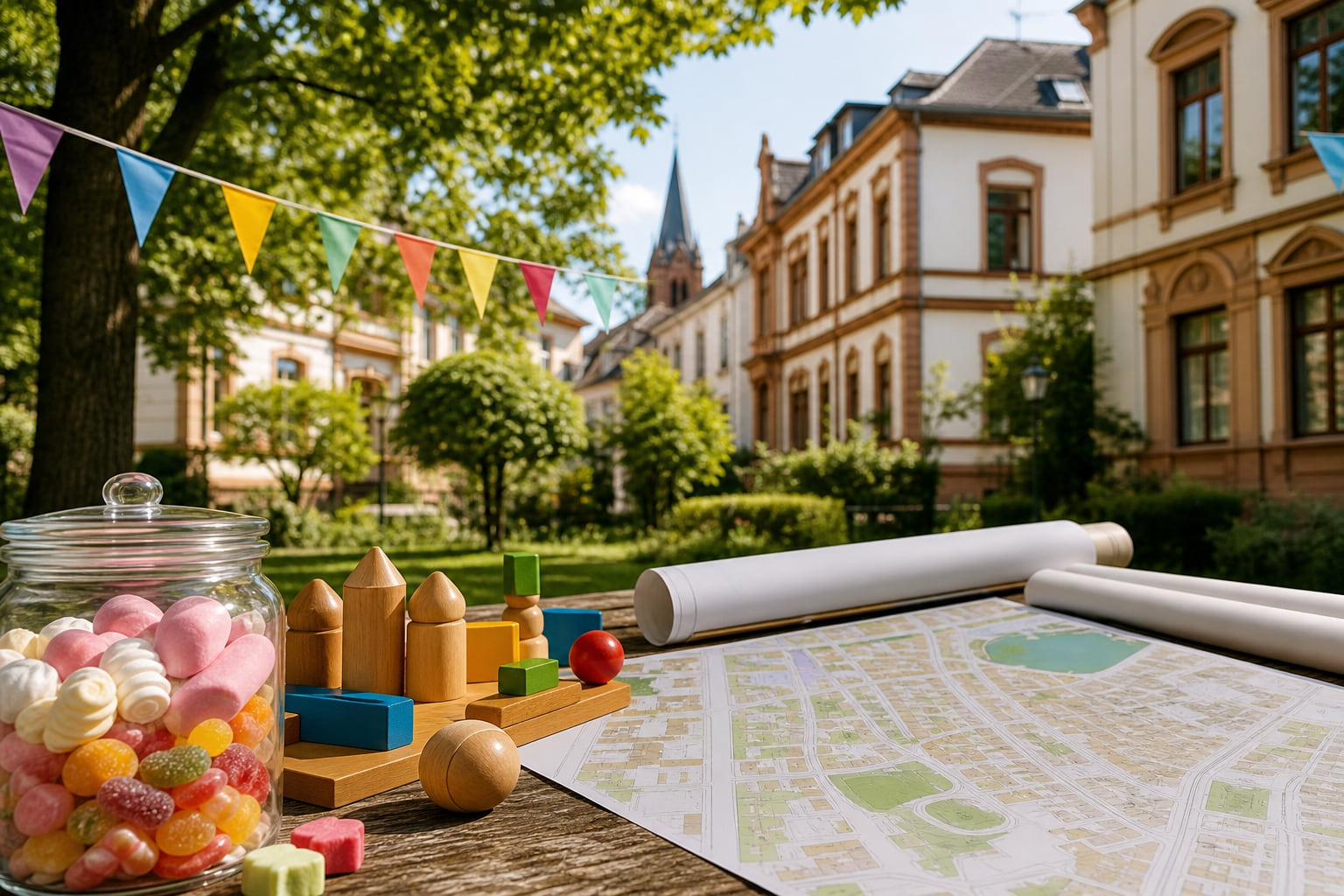 Parkfest im Thomas-Nast-Park: Süßes, Spiele und Stadtteilpläne im Landauer Malerviertel