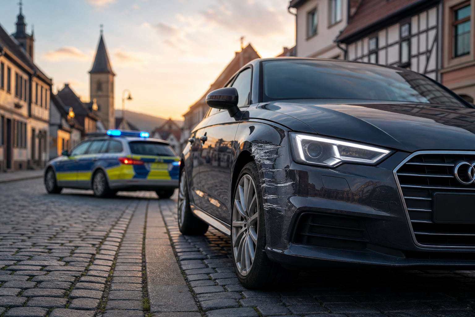 Unfallflucht in Albersweiler: Audi beschädigt – Polizei sucht Zeugen