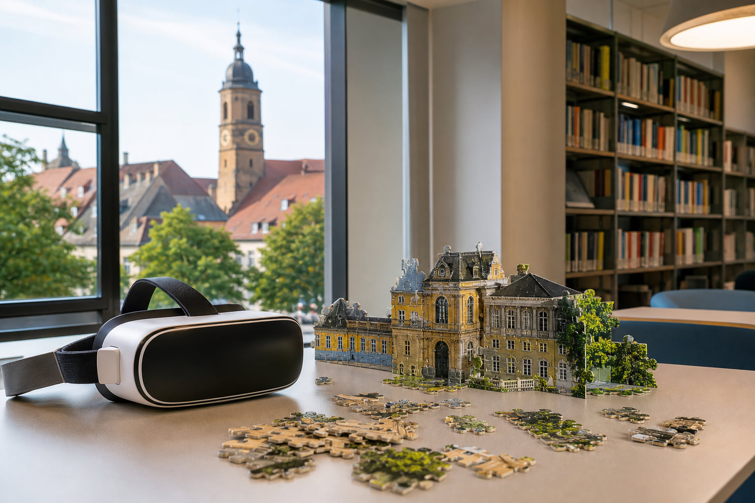 Virtual Reality in der Stadtbücherei Frankenthal: 3D-Puzzles für Erwachsene und Jugendliche