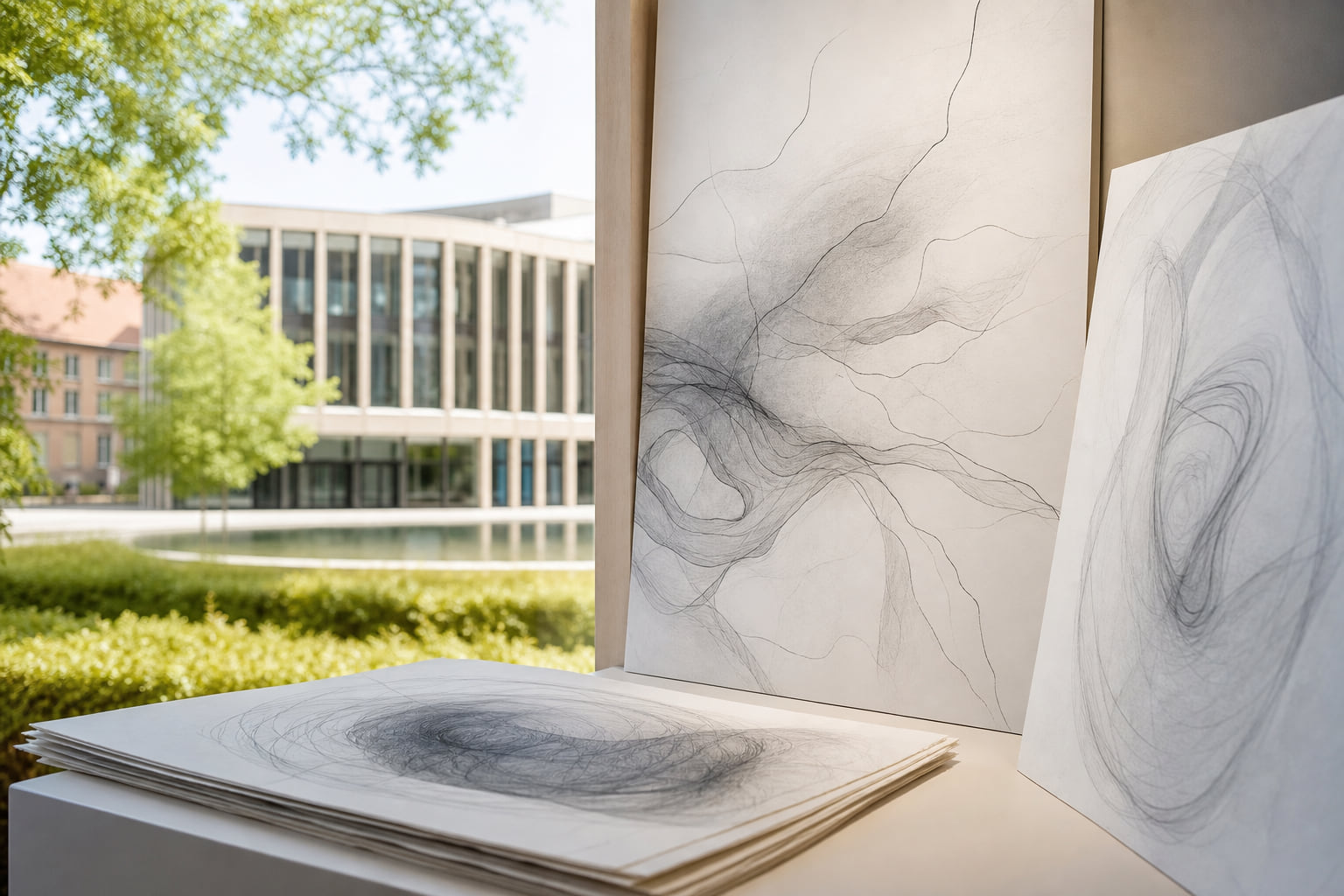 Kunst im Kreishaus: Natascha Brändli lädt zur Vernissage „slow and deep – zeichnung"