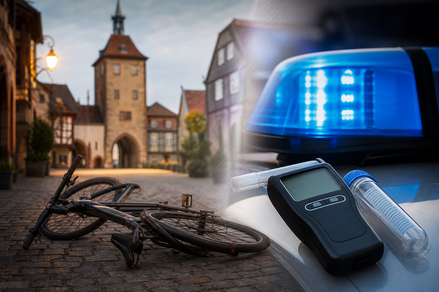 Fahrrad geworfen, Promille gemessen: Vorfall in Annweiler
