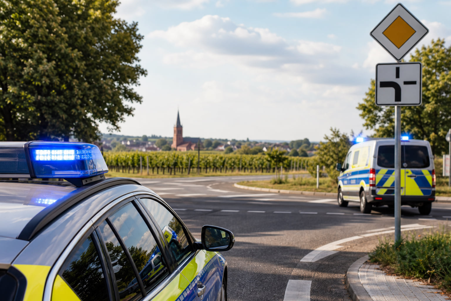 Unfall an der Höfe-Kreuzung bei Steinfeld: Frau verletzt