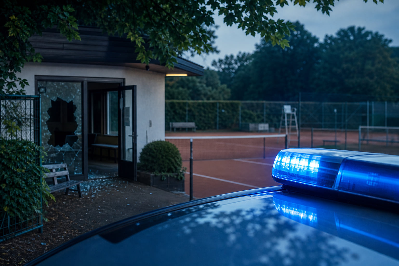 Einbruch beim Tennisclub Steinfeld: Polizei sucht Zeugen