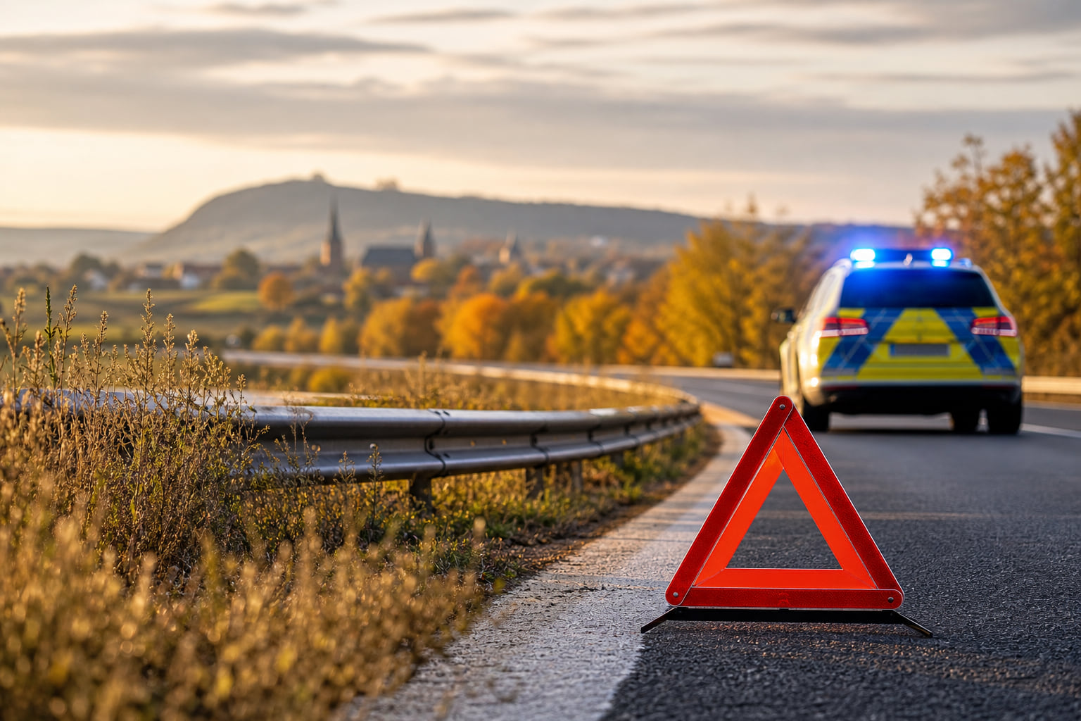 24-Jähriger überschlägt sich mit Auto auf der A65