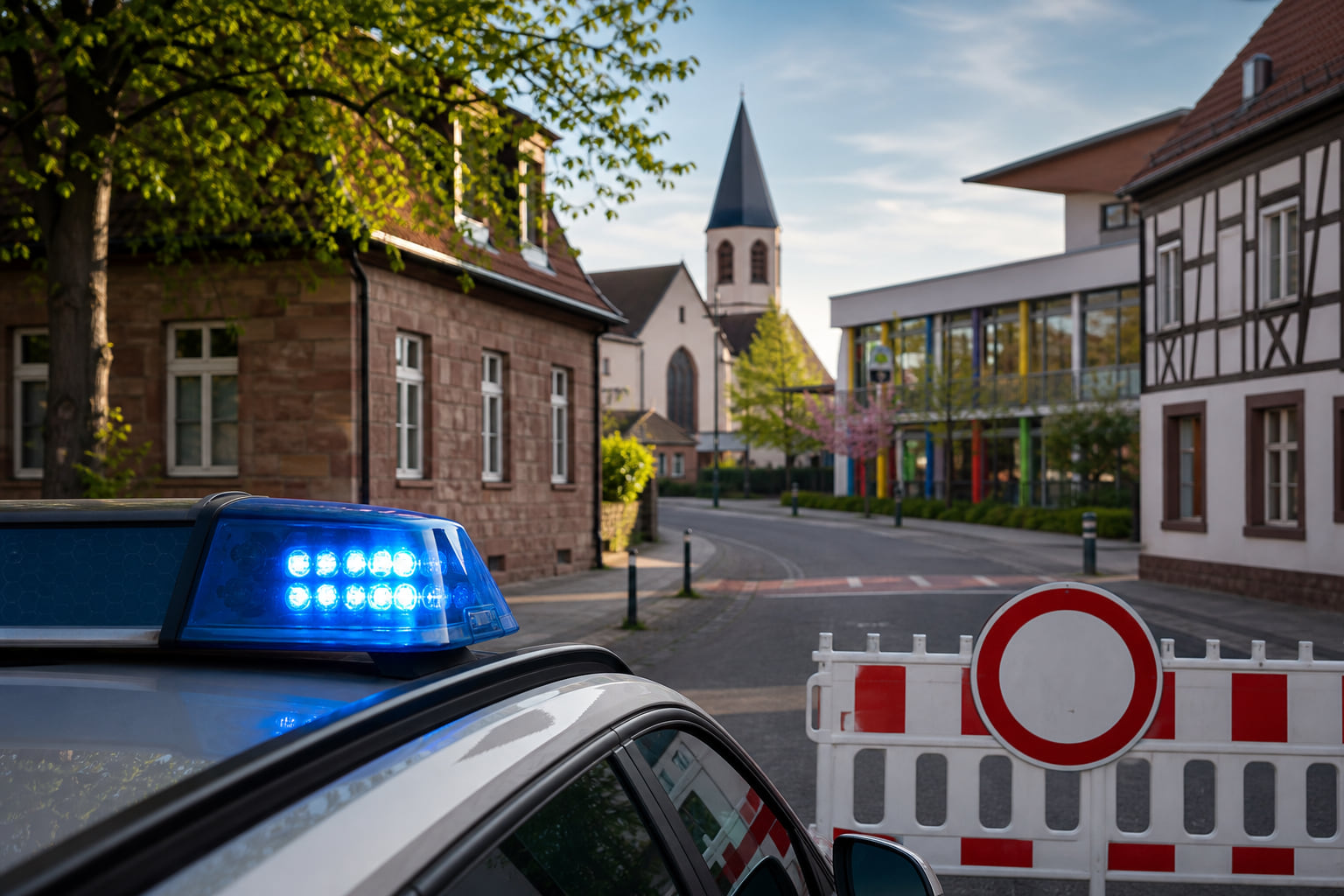 Schulwegkontrolle in Lingenfeld: Kinder und Eltern top, Durchfahrtsverbot ein Problem