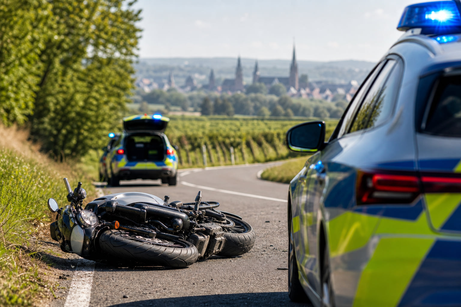 Zwei Motorradunfälle auf der B48 – Fahrer verletzt